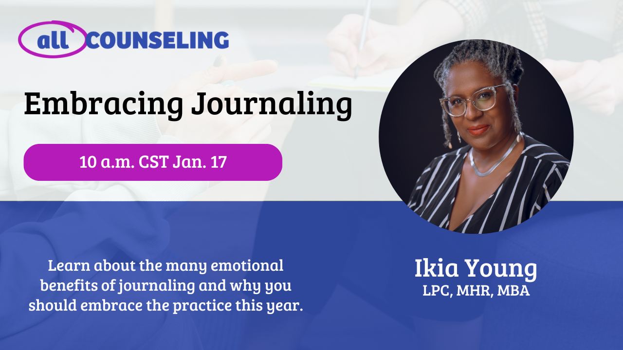 Embracing Journaling webinar promo